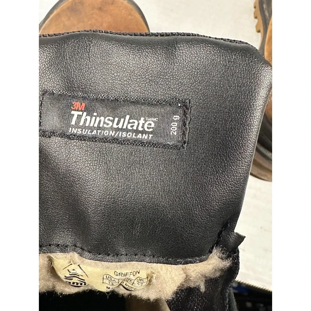 Kamik Griffon Mens 13 Brown Leather Waterproof Thinsulate Winter Boots CAYWK0598